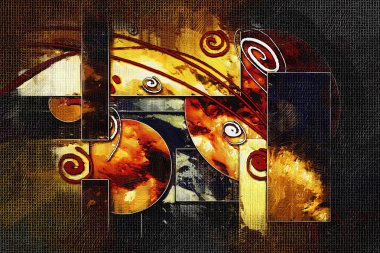 soyut renk tasarımı sanat illüstrasyonu