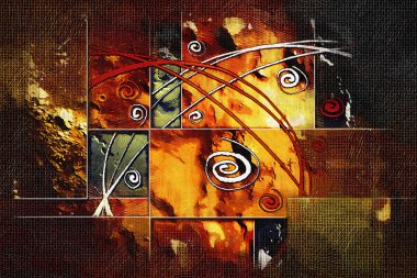 soyut renk tasarımı sanat illüstrasyonu