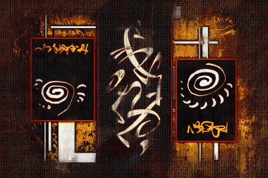 soyut renk tasarımı sanat illüstrasyonu