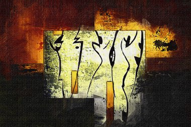 soyut renk tasarımı sanat illüstrasyonu