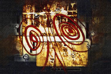 soyut renk tasarımı sanat illüstrasyonu