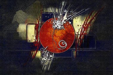 soyut renk tasarımı sanat illüstrasyonu