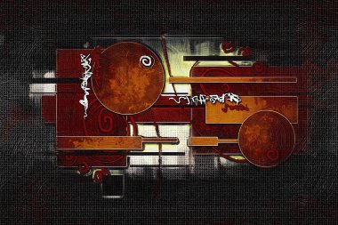 soyut renk tasarımı sanat illüstrasyonu