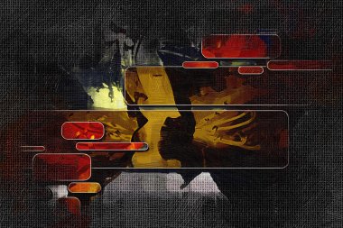 soyut renk tasarımı sanat illüstrasyonu