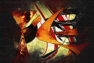 soyut renk tasarımı sanat illüstrasyonu