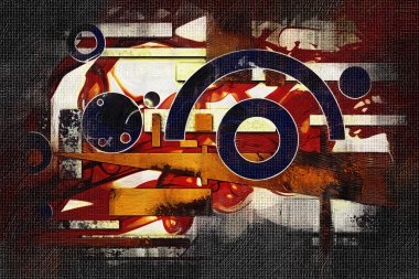 soyut renk tasarımı sanat illüstrasyonu