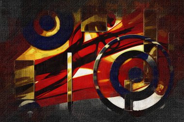 soyut renk tasarımı sanat illüstrasyonu