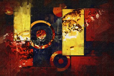 soyut renk tasarımı sanat illüstrasyonu