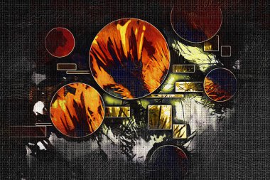 soyut renk tasarımı sanat illüstrasyonu