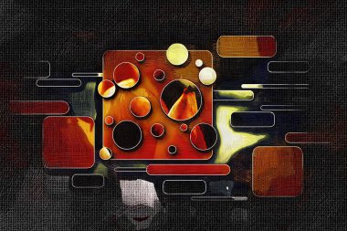 soyut renk tasarımı sanat illüstrasyonu