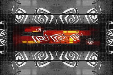 soyut renk tasarımı sanat illüstrasyonu