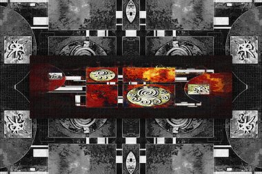 soyut renk tasarımı sanat illüstrasyonu