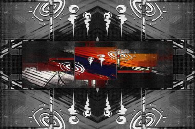 soyut renk tasarımı sanat illüstrasyonu