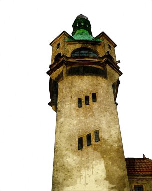 Sopot sanat çiziminde kare ve gezinti mimari dönüm noktası