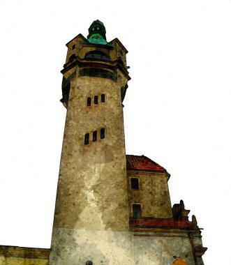 Sopot sanat çiziminde kare ve gezinti mimari dönüm noktası