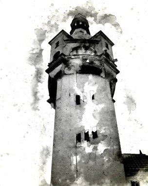 Sopot sanat çiziminde kare ve gezinti mimari dönüm noktası