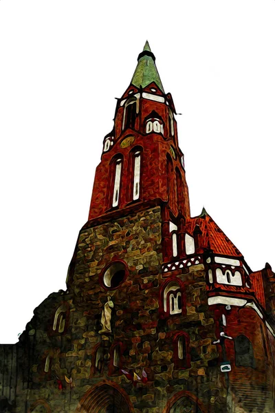 Sopot sanat çiziminde kare ve gezinti mimari dönüm noktası