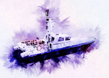 Yelkenli tekneler rıhtıma, liman sanatı illüstrasyonları klasik