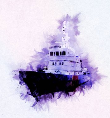 Yelkenli tekneler rıhtıma, liman sanatı illüstrasyonları klasik