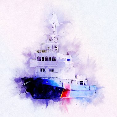 Yelkenli tekneler rıhtıma, liman sanatı illüstrasyonları klasik