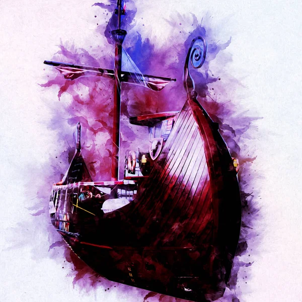 해상의 그림에 스케치를 해적들의 — 스톡 사진