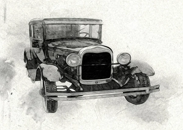 고전적 고풍의 자동차 — 스톡 사진