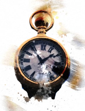 Eski antika klasik saatlerin eski kağıt arka plandaki tuşları.