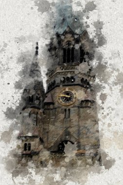 Berlin sanat eskizi çizimi eğlenceli tasarım antika retro