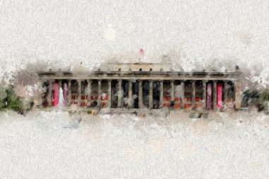 Berlin sanat eskizi çizimi eğlenceli tasarım antika retro