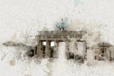 Berlin sanat eskizi çizimi eğlenceli tasarım antika retro