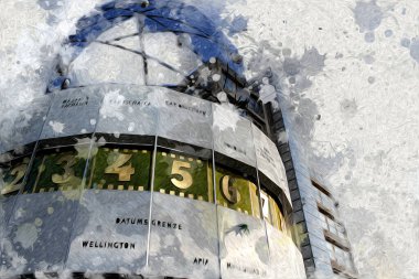 Berlin sanat eskizi çizimi eğlenceli tasarım antika retro