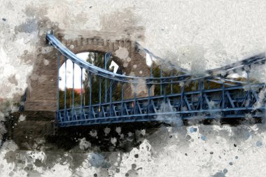 Wroclaw City Poland antika sanat eskizi çizimi