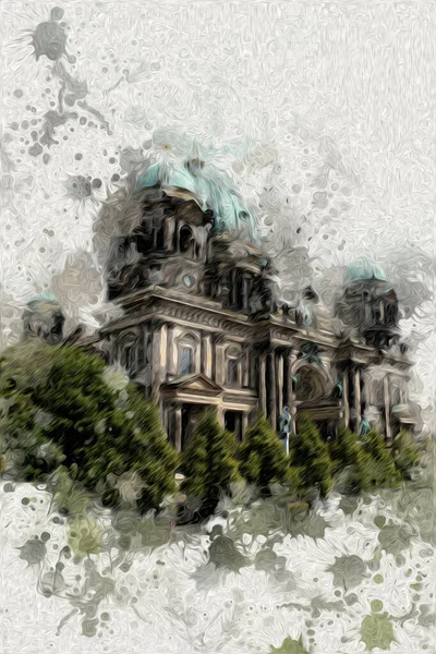 Berlin sanat eskizi çizimi eğlenceli tasarım antika retro