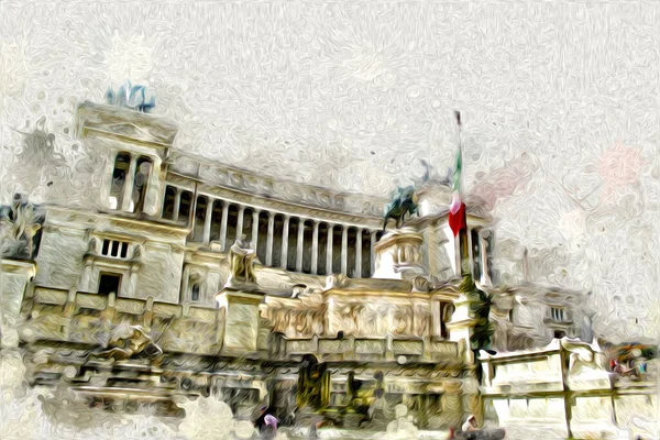 Roma İtalya sanatı eskiz çizimi eğlenceli tasarım antika retro