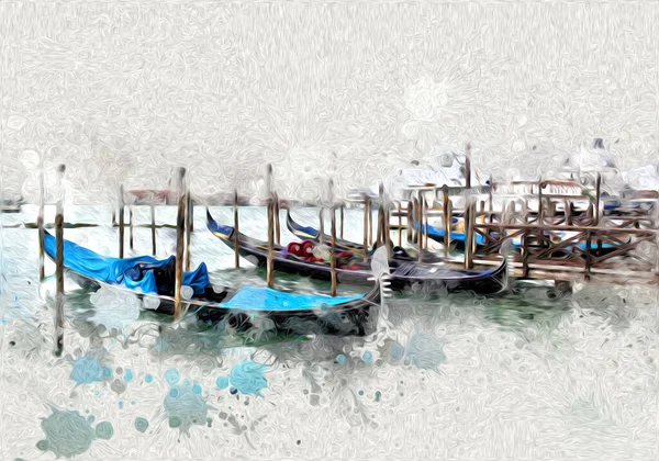 Venedik sanat eskizi çizimi eğlenceli tasarım antika retro