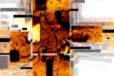 soyut renk tasarımı sanat illüstrasyonu