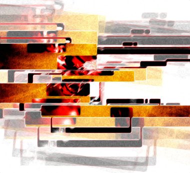 soyut renk tasarımı sanat illüstrasyonu