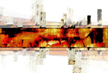 soyut renk tasarımı sanat illüstrasyonu