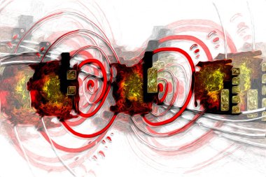 soyut renk tasarımı sanat illüstrasyonu