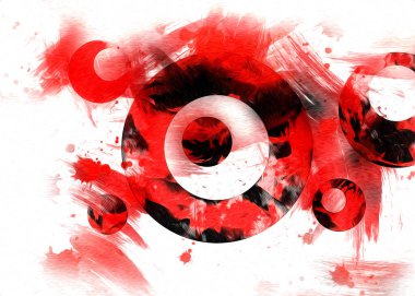 soyut renk tasarımı sanat illüstrasyonu