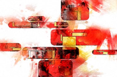 soyut renk tasarımı sanat illüstrasyonu