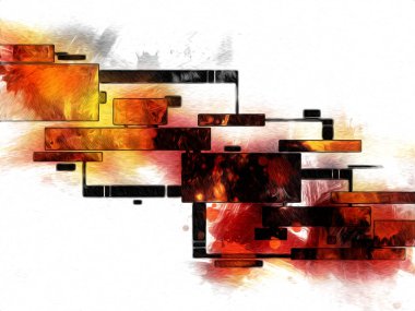 soyut renk tasarımı sanat illüstrasyonu