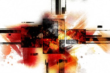 soyut renk tasarımı sanat illüstrasyonu