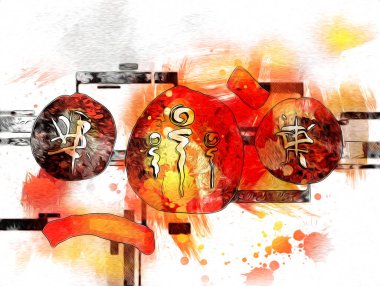 soyut renk tasarımı sanat illüstrasyonu