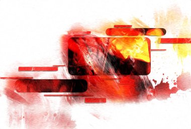 soyut renk tasarımı sanat illüstrasyonu