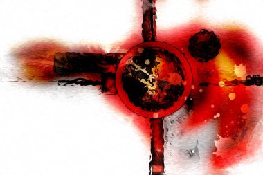 soyut renk tasarımı sanat illüstrasyonu