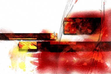 soyut renk tasarımı sanat illüstrasyonu