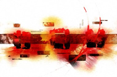 soyut renk tasarımı sanat illüstrasyonu