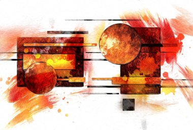 soyut renk tasarımı sanat illüstrasyonu