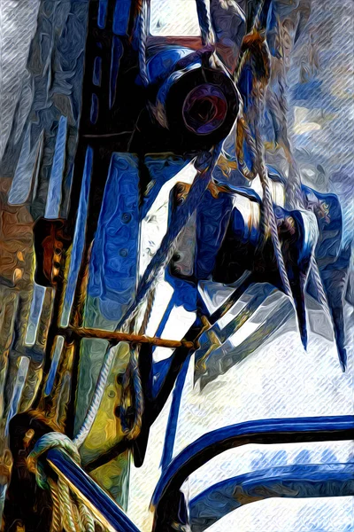 องเร อเก บไว าเร ลปะภาพวาดย อนย นเทจ — ภาพถ่ายสต็อก